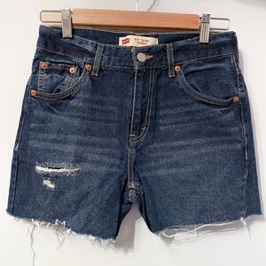 Levi’s 511 Slim Cutoff Jean Shorts Girls 16 Medium Distressed